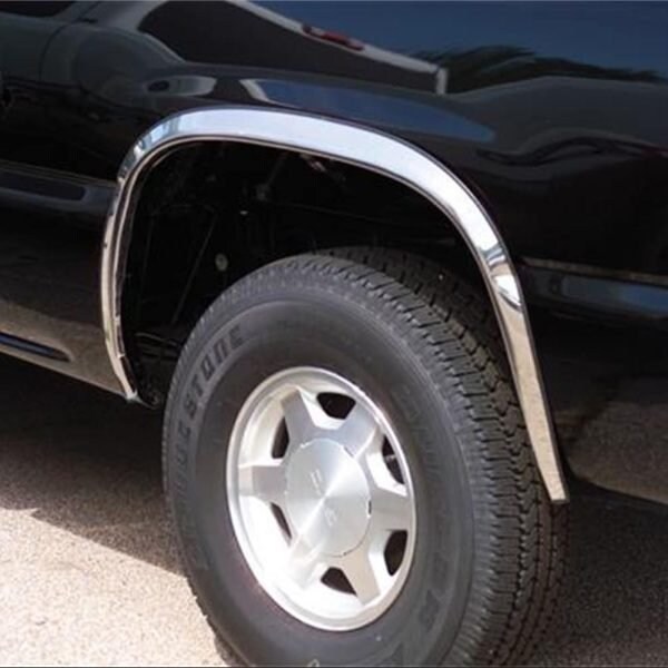 Putco Fender Lip Trim, Full Wheel Well; Polished; Stainless Steel; 1.5 Inch Width; With Trim For 4 97102 - main