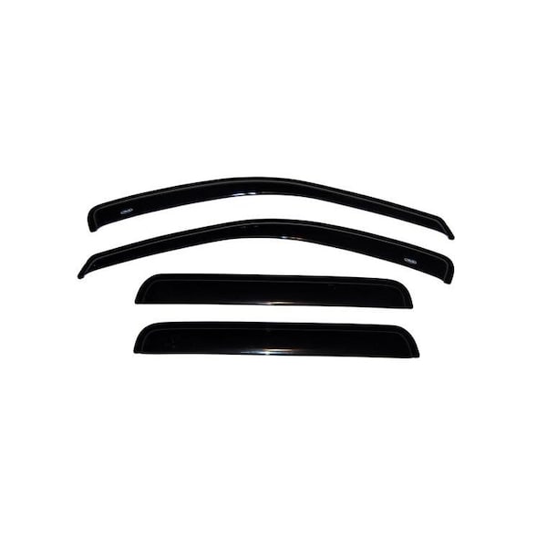 Ventshade Rainguards, Aerodynamic Design, Tape-On, Smoke, Acrylic, Set Of 4 94650 - main