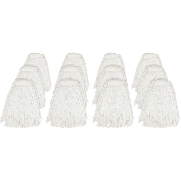 Genuine Joe #24 Cut End Mophead - Rayon - Natural, 12PK GJON24RAYCT - main