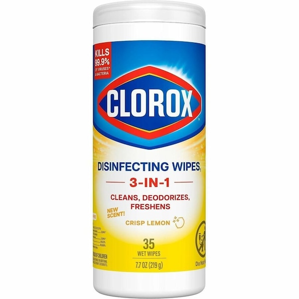 Clorox Lemon Scent Disinfecting Wipes 35 ct 1 pk 01594 - main
