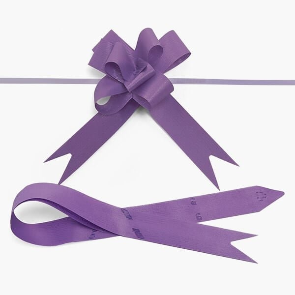 Nashville Wraps 4 Lavender Textured Poly Butterfly Pull Bows, 25PK 14TLA - main