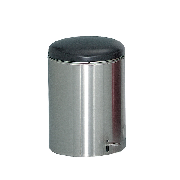 Witt Industries Small, Round Step-on Receptacle, Stainless Steel 2240SS - main