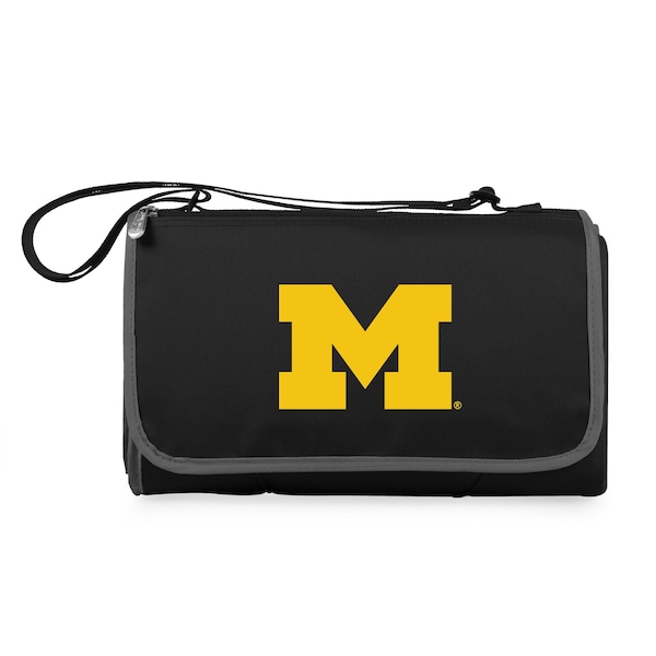 Picnic Time Family Of Brands NCAA Michigan Wolverines Blanket Tote Outdoor Picnic Blanket - Beach Blanket 820-00-175-344-0 - main