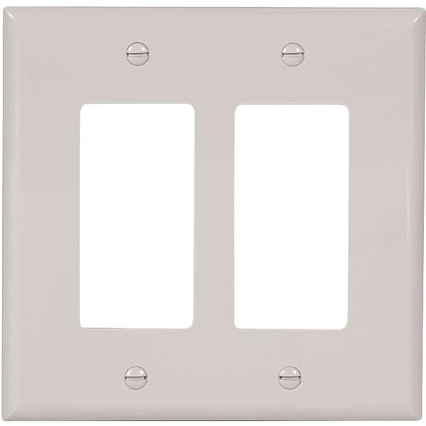 Eaton Wiring Devices Number of Gangs: Two-gang Polycarbonate, White PJ262W - main
