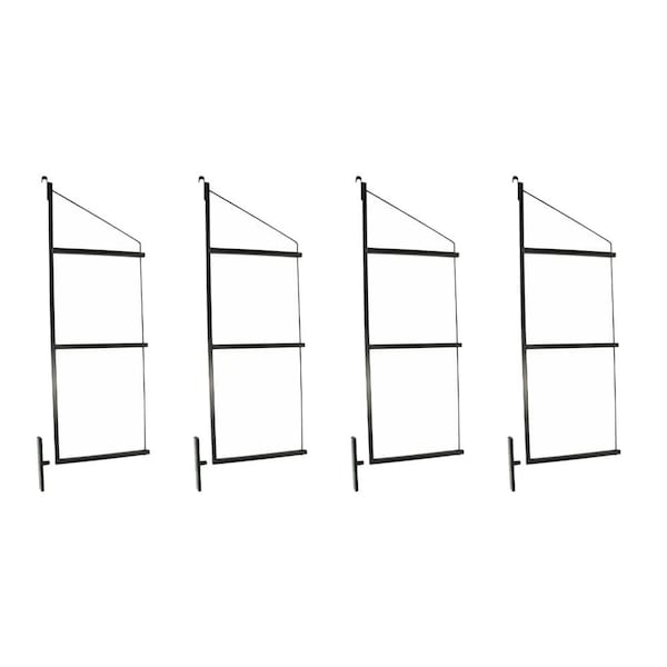 Mytee Products Cargo Shipping Container Shelving Bracket, 3 Levels, 24in D x 60in H, 4PK CNT-SHELF3-24x4 - main