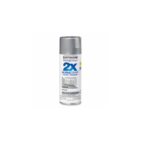 Rust-Oleum Painter's Touch Ultra Cover 2x Spray, 12 oz, Aluminum, Gloss Finish, 6PK 647-334058 - main