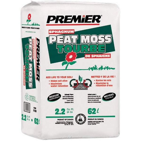 Premier Organic Sphagnum Peat Moss 2.2 ft 0128P - main