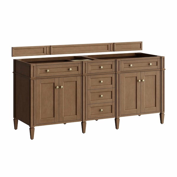 James Martin Vanities Brittany 72" Double Vanity Cabinet, Pecan 655-V72-PCN - main