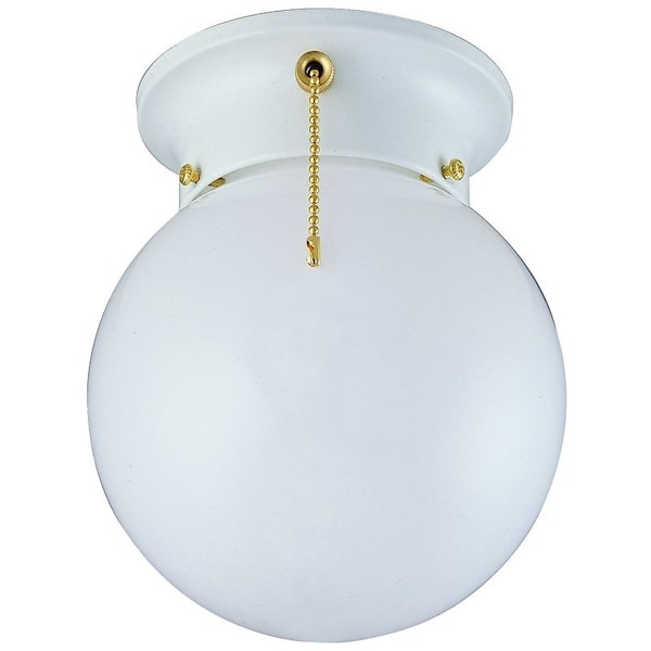 Boston Harbor Ceiling Light Fixture, 0.5 A, 120 V, 60 W, 1-Lamp, A19 or CFL Lamp, Metal Fixture F3WH01-33753L - main