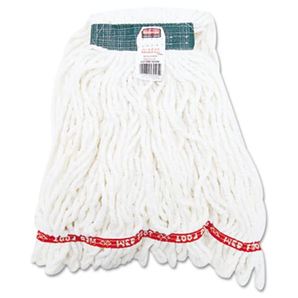 Rcp Web Foot Shrinkless Looped-End Wet Mop Head Cotton/Synthetic Medium White A21206WHI - main