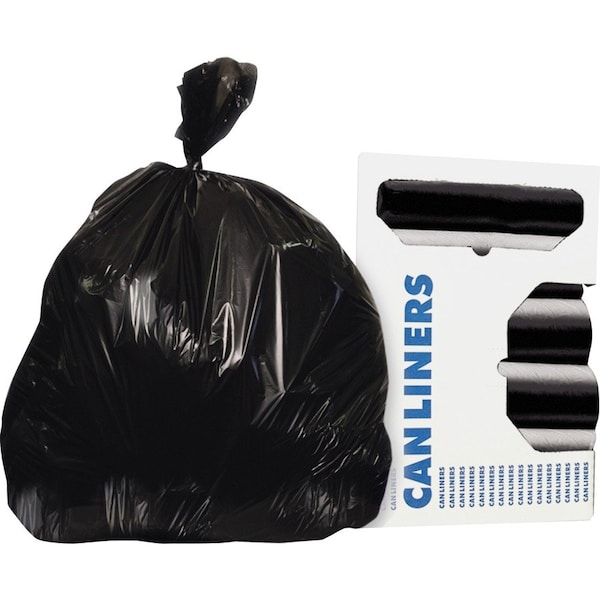 Heritage Bag 45 gal Trash Bags, 0.87 mil (22 Micron), Black, 150 PK HERZ8048WKR01 - main