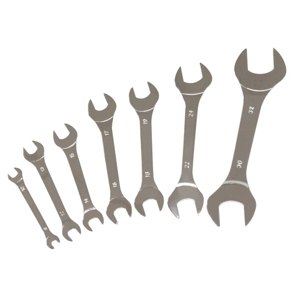 Performance Tool 7 pc. Super Thin Metric Wrench Set, Low Profile, Thin Head, Steel W30684 - main