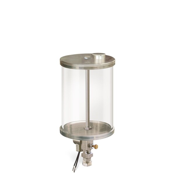 Oil-Rite 1/2 gal Capacity Single Feed Electro Lubricator w/Acrylic Reservoir - 1/8in. Female NPT, 24VDC B1875-064A1B1S5024DW - main