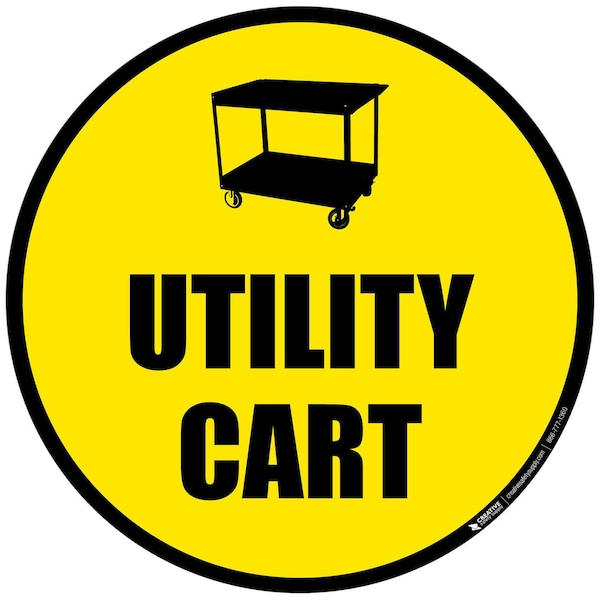 Creative Safety Supply Utility Cart, Floor Sign, 32in x 32in FS26018-32 - main