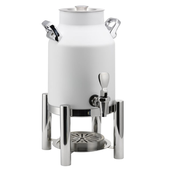 Service Ideas Thermo-Urn Dairy Dispenser 1.5-Gallon Vacuum Insulated Dispenser with Stand in White DD15WHSTD - main