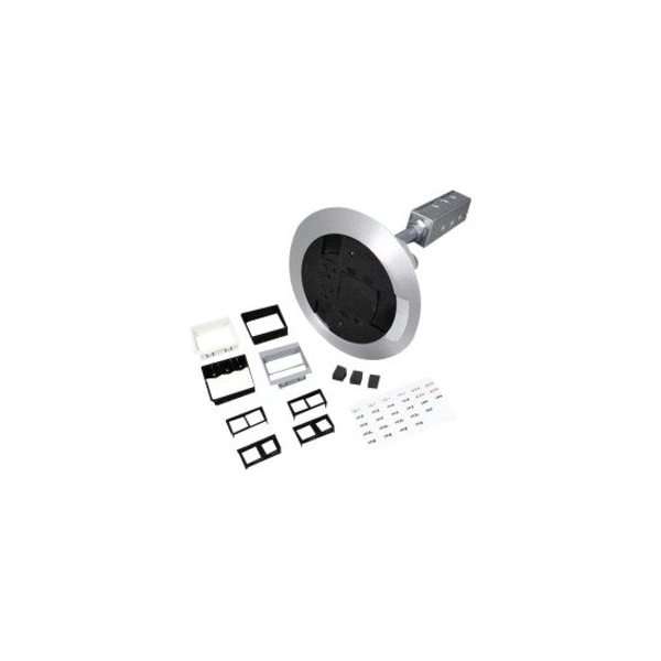 Wiremold Poke-Through Box, Wiring Box Type, Round Shape AV3CTCBK - main