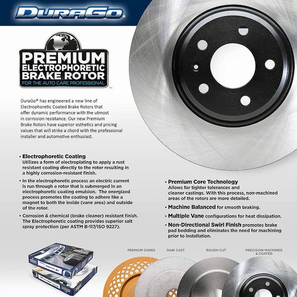 Durago BR900320-02 Premium Electrophoretic Brake Rotor BR90032002 - main