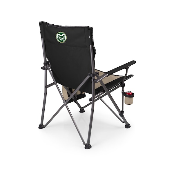 Picnic Time Family Of Brands NCAA Colorado State Rams Big Bear XXL Camping Chair with Cooler - Heavy Duty Beach Chair 808-00-175-134-0 - main