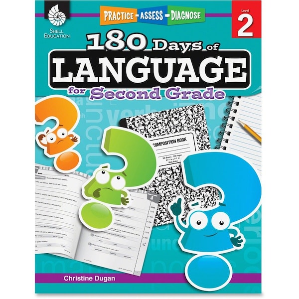 Shell Education 180 Days of Language Book, Grade 2 51167 - main