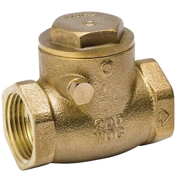 Mueller Industries 1-1/4 NL BRASS CHECK VALVE THRD 101-006NL - main