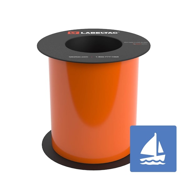 Labeltac Marine Supply 6in x 75ft LT9, Orange LT606MN-C - main