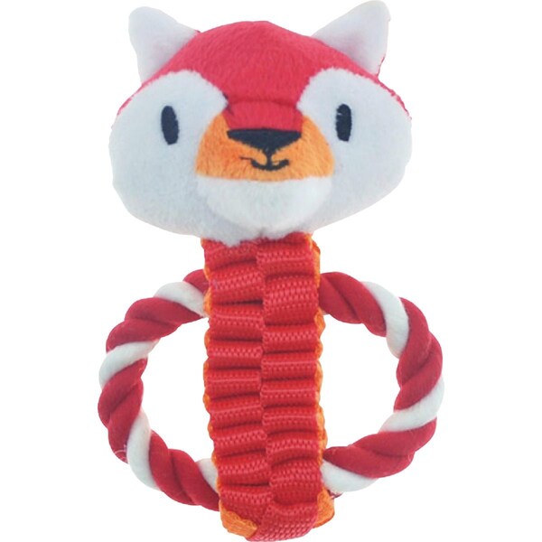 Boss Pet Pet Park Blvd Tossers Fox & Raccoon Dog Toy US2281 13 - main