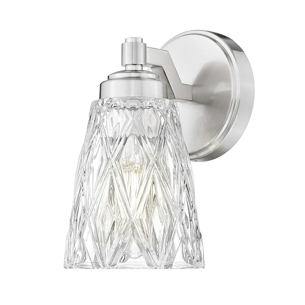 Z-Lite Andree Brushed Nickel 1 Light Wall Sconce 1960-1S-BN - main