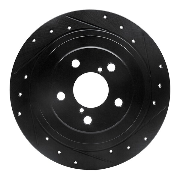 Dynamic Friction Co DFC Brake Rotor - Drilled and Slotted - Black 633-13032R - main