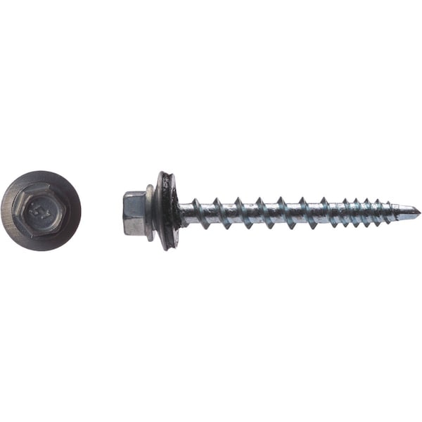 Big Timber No, 10 x 1-1/2'' Hex Head Zinc Metal Roofing Screw, 100 Ct. WB112Z-100 - main