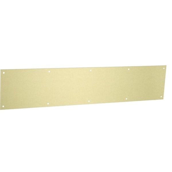 National Hardware Kickplate, 30 in L, 6 in W, 004 in Gauge, Aluminum, Brushed Gold N270-351 - main