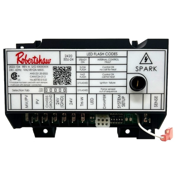 Robertshaw Direct Spark Ignition Module, 24V 780U-DS20 - main