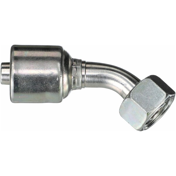 Gates Female Din 24 Cone Swivel - Light Series With O-Ring - 45 Bent Tube Megacrimp G25650-0818 - main
