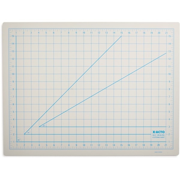 Elmers Products X-ACTO, Self-Healing Cutting Mat, Nonslip Bottom, 1in Grid, 18 X 24, Gray X7762 - main
