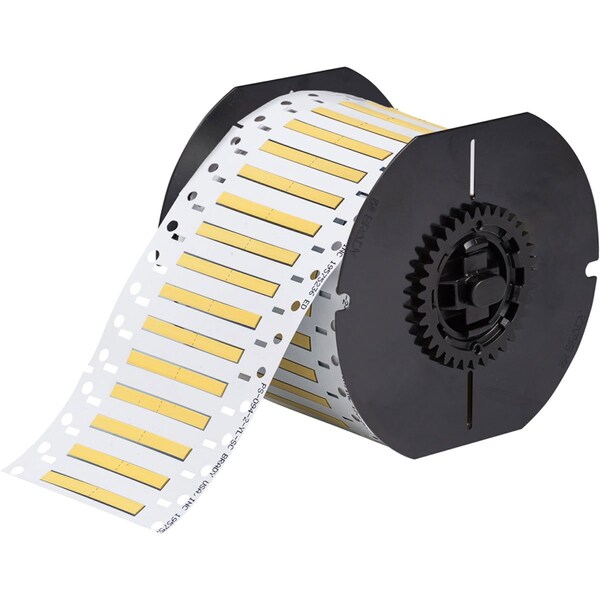 Brady PermaSleeve Heat Shrink Wire and Cable Labels Single-sided, B33 Printers, 0.125 in. x 1 in. Yellow B33-125-2-342YL-2 - main