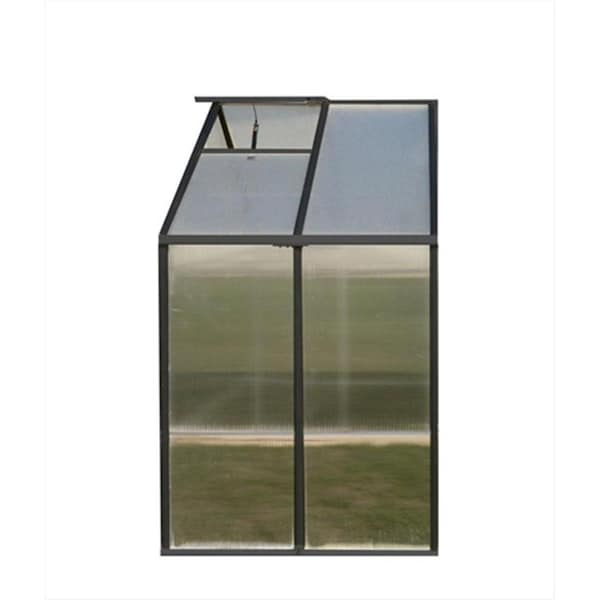 Riverstone Industries Monticello 8 x 4 Ft. Black Greenhouse MONT-4-BK - main