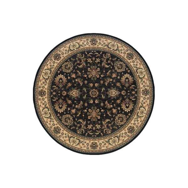 Sphinx By Oriental Weavers Oriental Weavers Ariana 311K3 6' Round Round - Black/ Ivory-Polypropylene A311K3180180ST - main