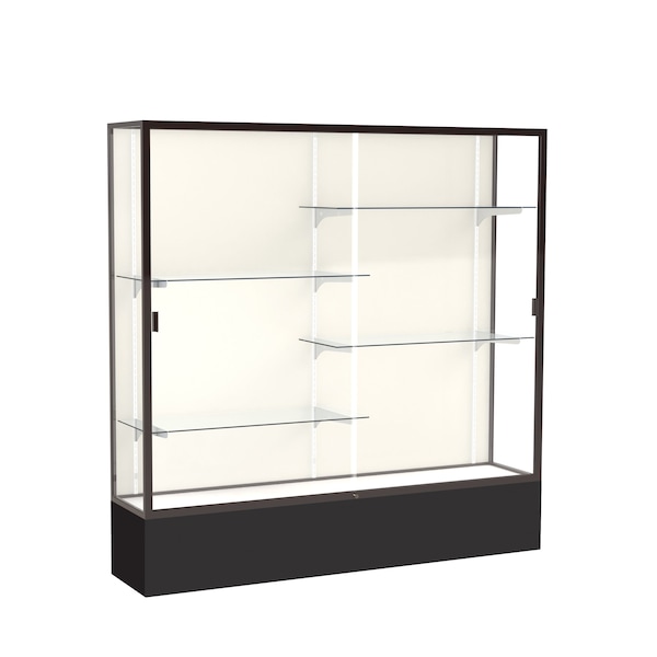 Ghent Spirit Floor Display Case 72x72x16, Plaque, Bronze 376PB-BZ-BK - main