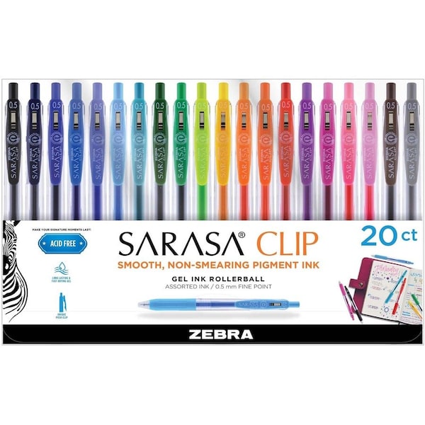 Sarasa Clip Retractable Gel Pens 47220 - main
