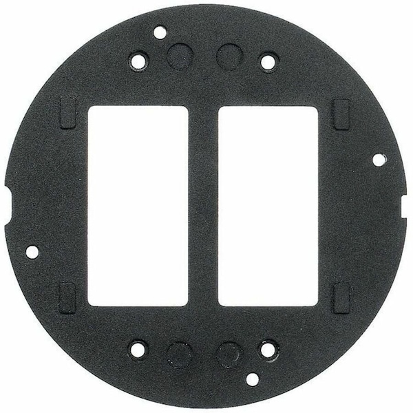 Hubbell Wiring Device-Kellems Floor Sub-Plate, Floor Box Type, 2 Gang, Aluminum S1SP - main