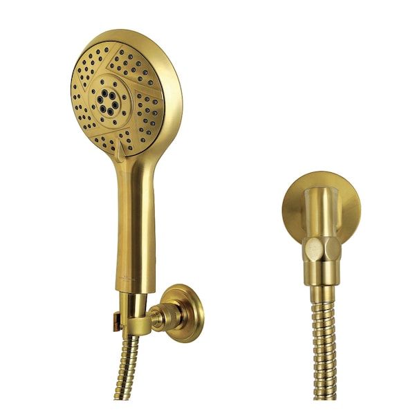 Kingston Brass Multi-Function Hand Shower Kit, Brushed Brass KX1547SE - main
