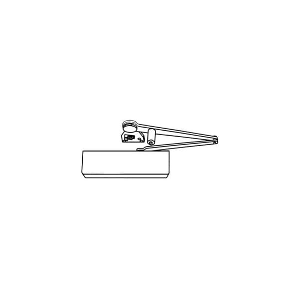 Nortonrixson ADA Surface Door Closer, Full Cover, Heavy Duty Non-Hold Open Closer, 689/SP28 Aluminum Powder Coat CLP7500-SN-689 - main