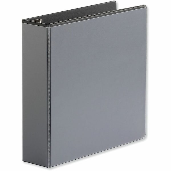 Universal One Comfort Grip Deluxe Plus D-Ring View Binder, 2" Capacity, 8-1/2 x 11, Black UNV30731*** - main