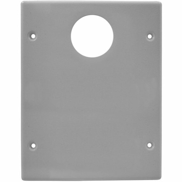 Hubbell Wiring Device-Kellems Cover Plate Raceway, HBL6750 Series, 6-3/4 in W, 0.2 in H, 5.43 in L, Gray HBL6747JXXGY - main