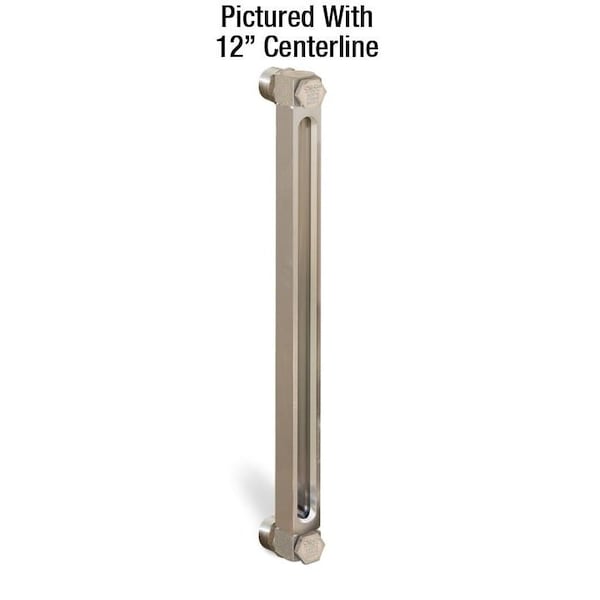 Oil-Rite Standard Aluminum Liquid Gauge with 13in. to 24in. Centerline - 18in., 3/4in. Male NPT Adapters B3540-11800BN4W - main