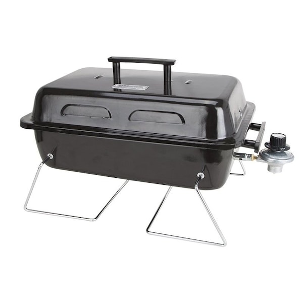 Omaha Portable Gas Grill, 1 Grate, 168 sqin Primary Cooking Surface, Black, Steel Body YL1081 - main