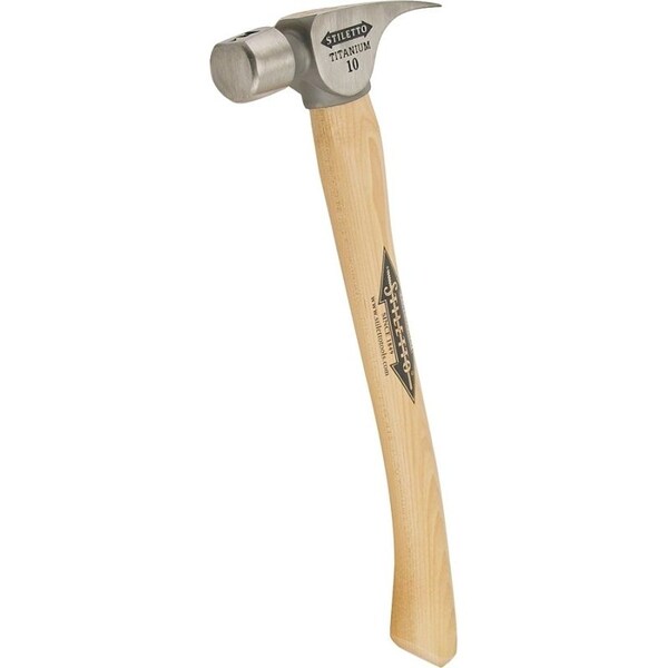 Stiletto STILETTO FH10C Straight Claw Finishing Hammer, 10 oz Head, Titanium Head, Brown/Tan Handle FH10C - main