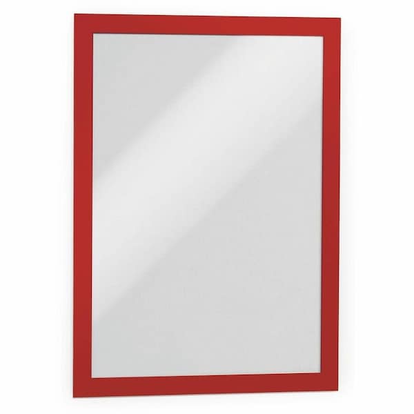 Durable Office Products Durable, DURAFRAME SIGN HOLDER, 8 1/2in X 11in, RED FRAME, 2PK 476803 - main