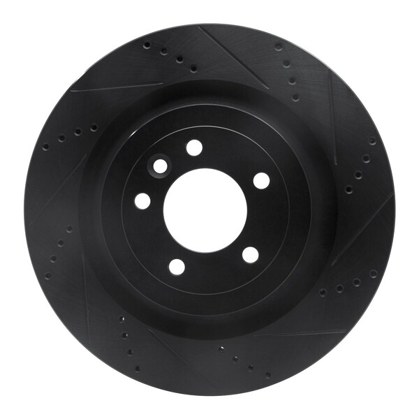 Dynamic Friction Co DFC Brake Rotor - Drilled and Slotted - Black 633-11023R - main