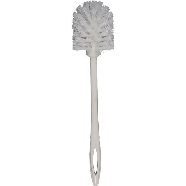 Rubbermaid Toilet Bowl Brush, 1-1/8 in L Trim, Polypropylene Bristle, White Bristle, 14-1/2 in OAL FG631000WHT - main