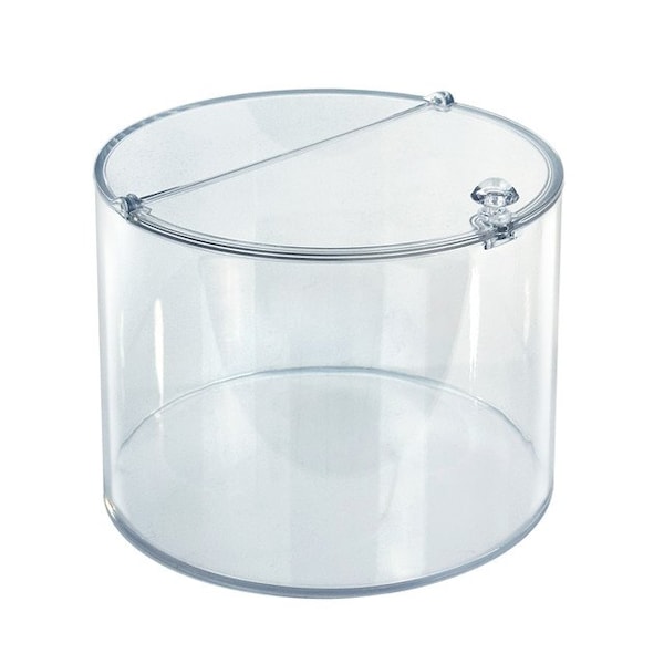 Azar Displays Round Candy Bin with Magnetic Lid - 1.06 Gallons 400429 - main